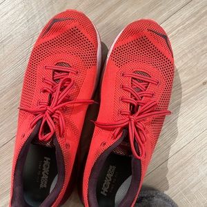Hoka one time to fly red sneaker